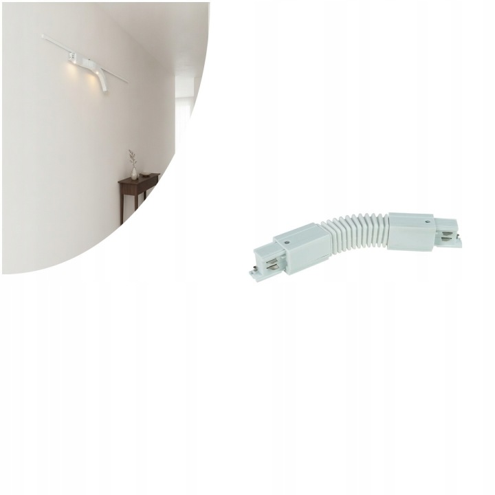 Pružný 3-fázový konektor Tracer 3F bílý 3604 Tk Lighting