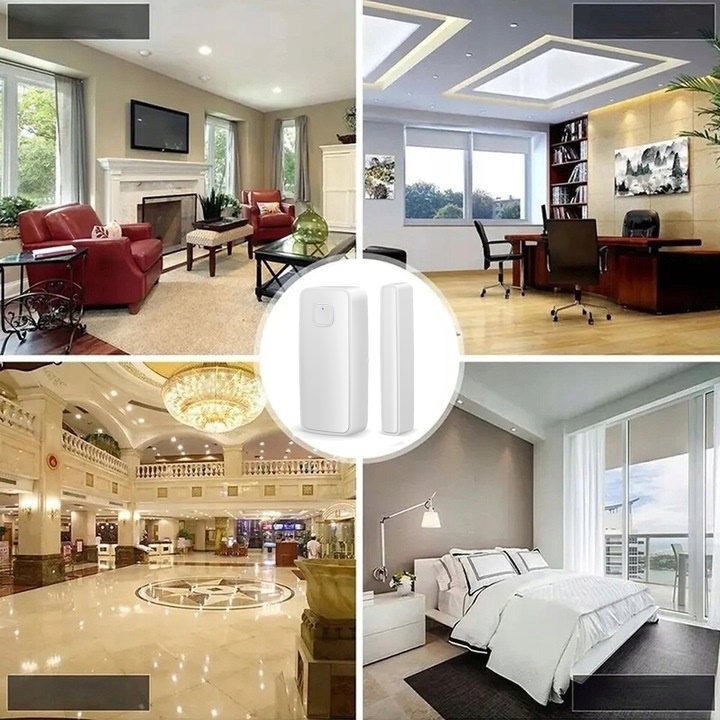 INTELIGENTNY CZUJNIK OTWARCIA DRZWI I OKNA TUYA WIFI KONTAKTRON SMART HOME