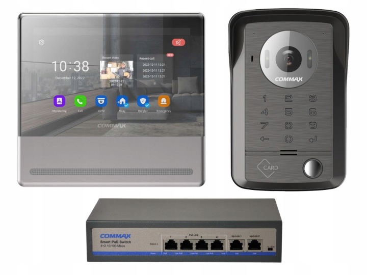 Ip videodomofon CIP-70QPT Neo Silver Set 3