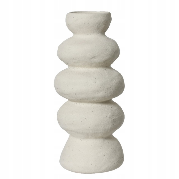 Bílá váza – keramická 30 cm