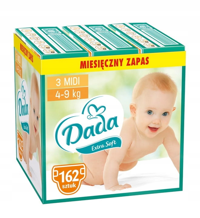 Підгузки одноразові Dada Extra Soft 3 4-9 кг 162 шт.