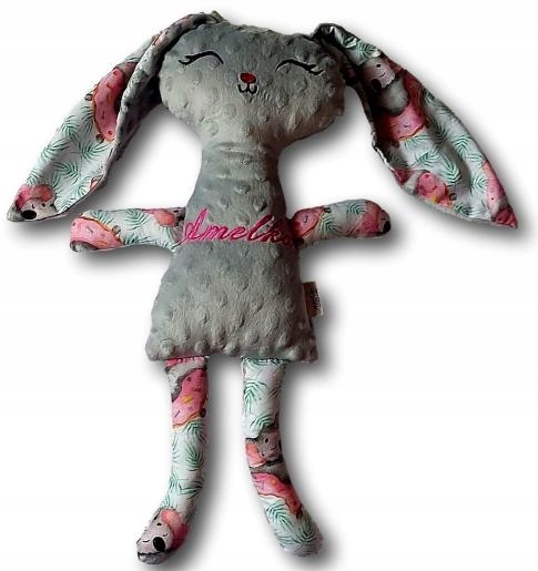 М'яка іграшка кролик bunny з іменем Великдень подарунок Від Зайчика На — фото 11