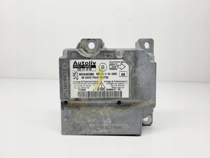 Bedienteil modul airbag AIRBAG Peugeot 307 1.6 HDI OE 9653493380