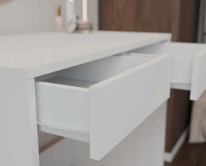 Письмовий стіл TopEshop білі прямокутні з 2 шухлядами 81x50x80 см (після повернення) — фото 5