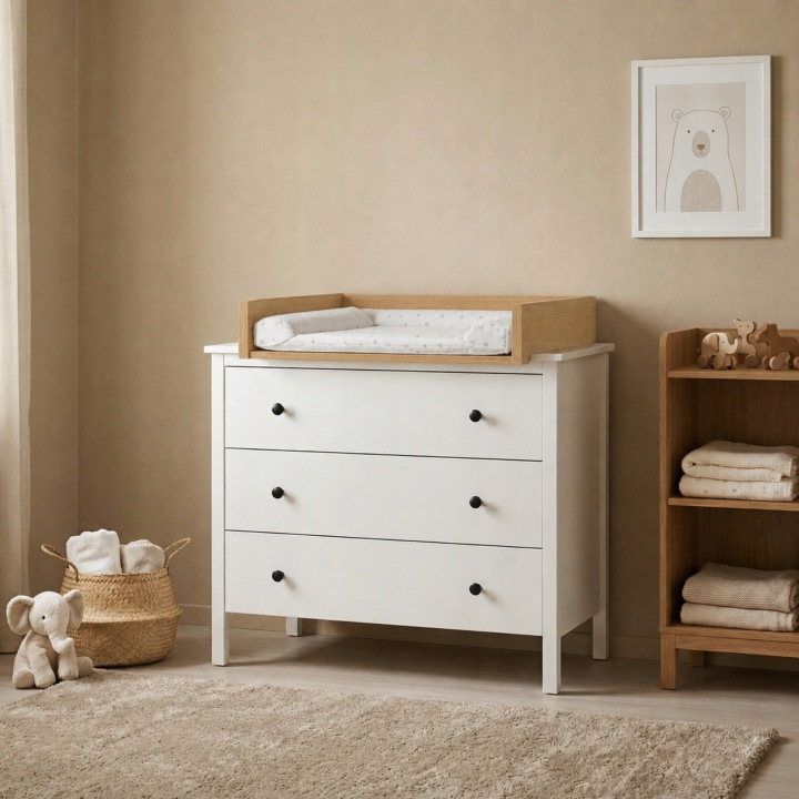 Пеленальник накладка на комод дуб TORRO універсальна 50x70 MALM HEMNES — фото 3