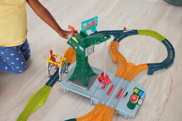 FISHER PRICE томас набір треків з краном говорючий потяг томас — фото 10