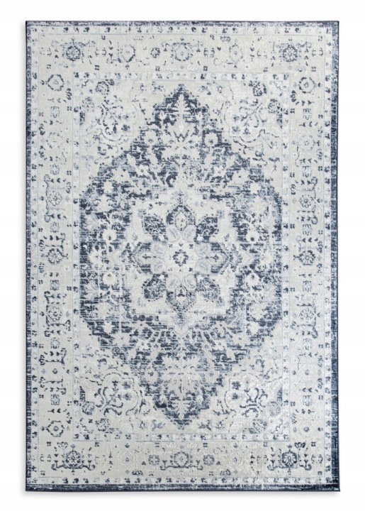 Koberec 140x190 Elba 2 Ornament modrý krémový