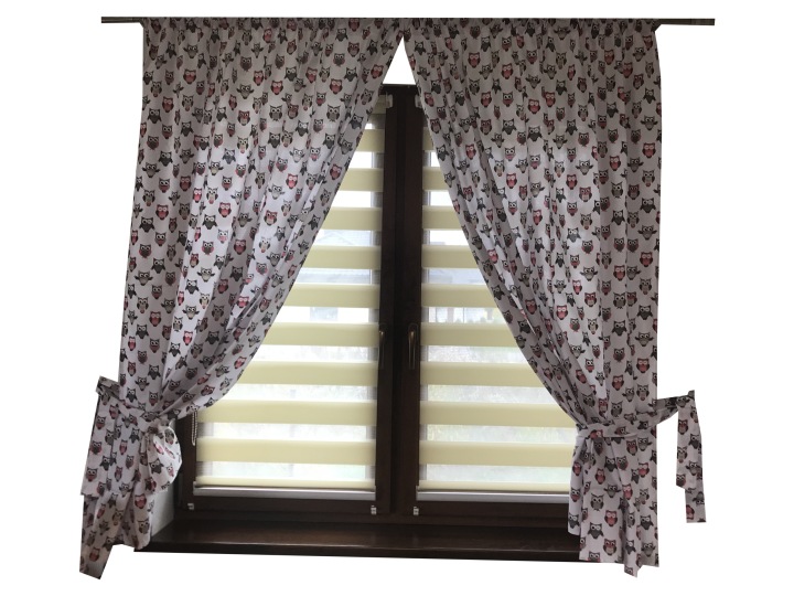 Шторки для дитячої кімнати 160x125 багато візерунків — фото 2