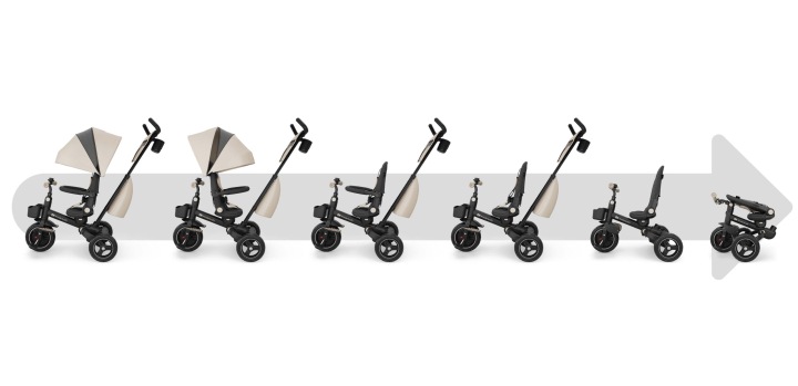 Kinderkraft Spinstep 2 Plus Велосипед Триколісний 6 в 1 Велосипед Дитячий | Бежевий — фото 9