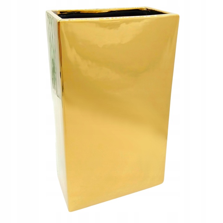 Vysoká dekorativní váza na květiny do obývacího pokoje, keramická, velká, 35 cm
