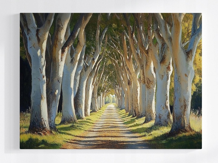 Plakát Aleja Stromů Cesta Les Příroda Krajina 100x75