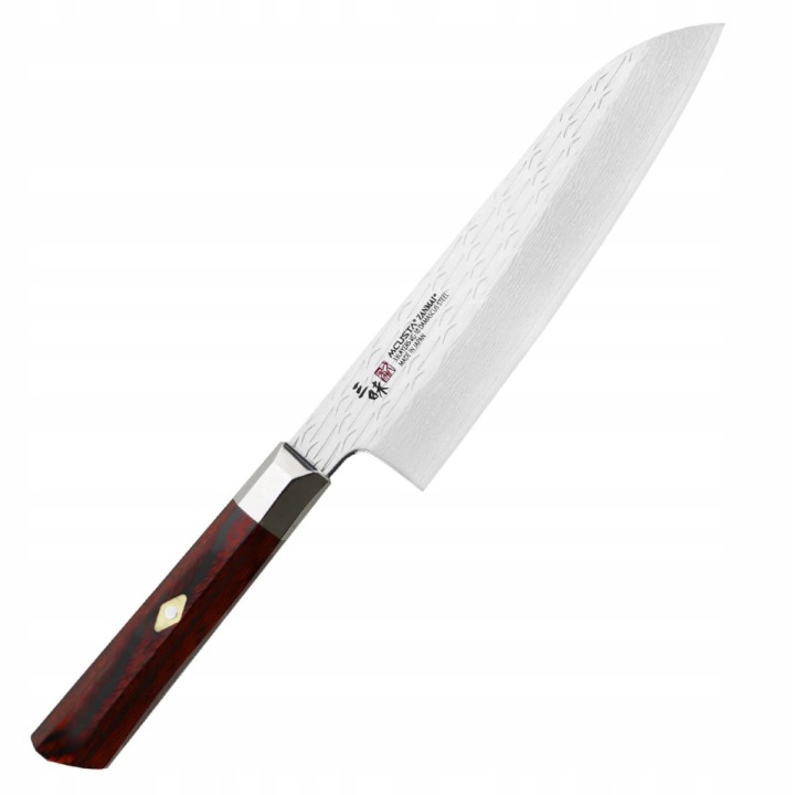 Mcusta Zanmai VG-10 Supreme Ripple Japonský Nůž Santoku na Zeleniny 61HR 18 cm
