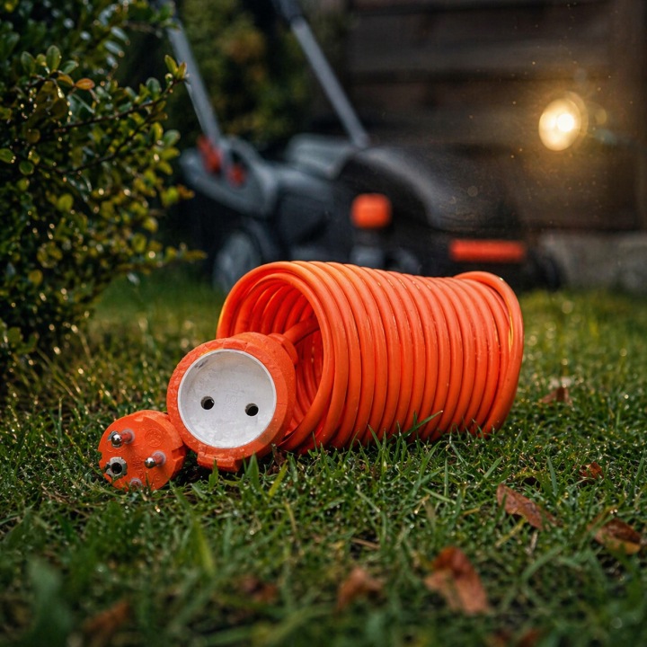 Prodlužovací Kabel Univerzální Zahradní 30 M 2X1,0 Pro Stavební Sekačku