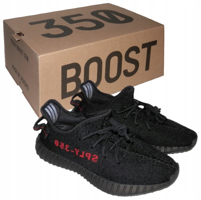 BUTY SPORTOWE YEEZY BOOST 350 V2 BLACK RED 38 2/3 11127885334