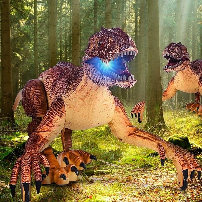 Іграшки на радіокеруванні WELOCIRAPTOR з'єднання звуку і вогні