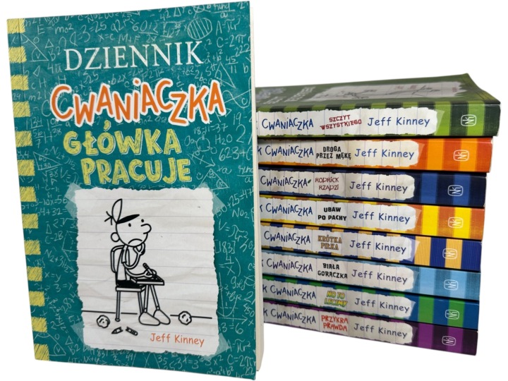 Zdjęcie egzemplarza: Dziennik Cwaniaczka / zestaw 9 książek / Jeff Kinney / lit. młodzieżowa