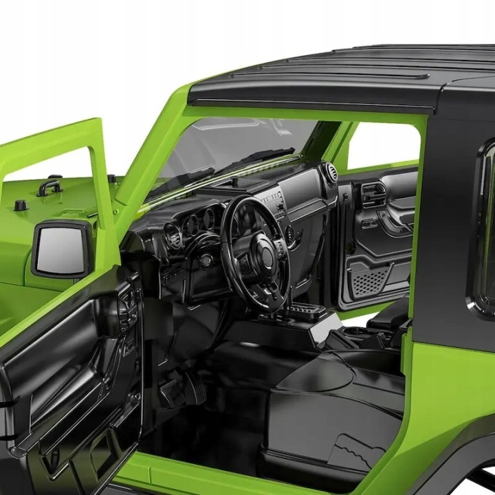 Jeep Wrangler Дистанційно керований Краулер Pro RC зелений/жовтий Double E E822 — фото 6