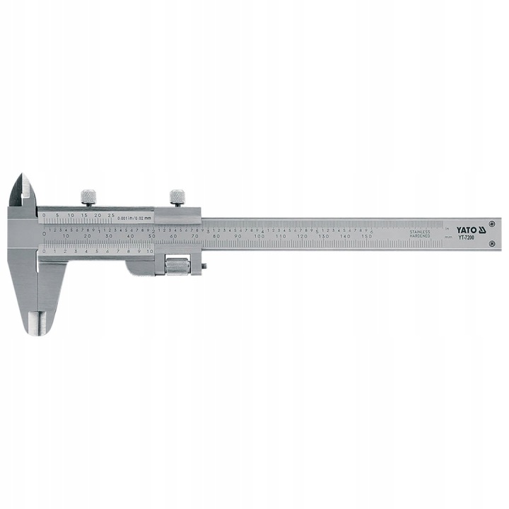 Posuvné měřítko Yato YT-7200 Inox 150 mm pouzdro