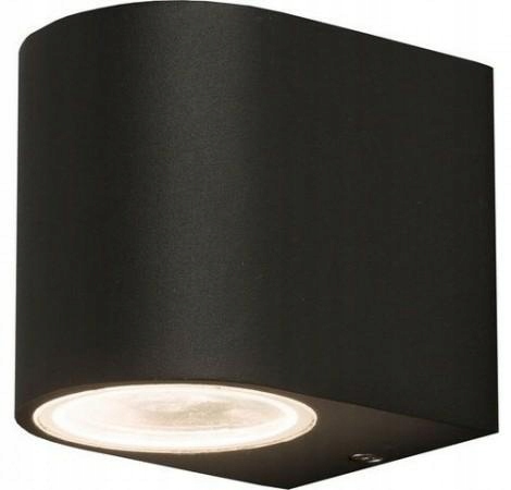 Nástěnná fasádní lampa Venkovní nástěnné svítidlo Nico Černá 1xGU10 IP54