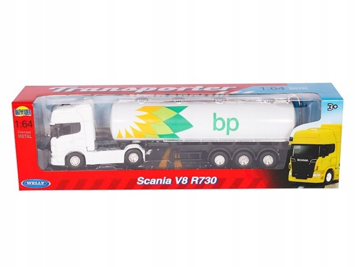 Металева модель вантажівка SCANIA цистерна BP бочка для перевезення палива — фото 6