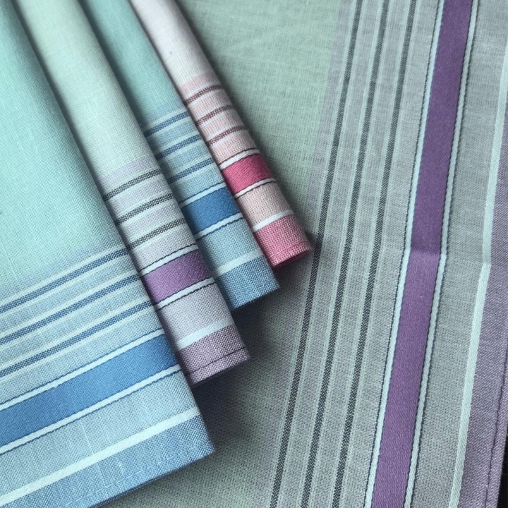 6 шт. Хустинки для чоловіків Soft Чоловічий Подарунки Смужка Checkered Преміум Картатий — фото 7
