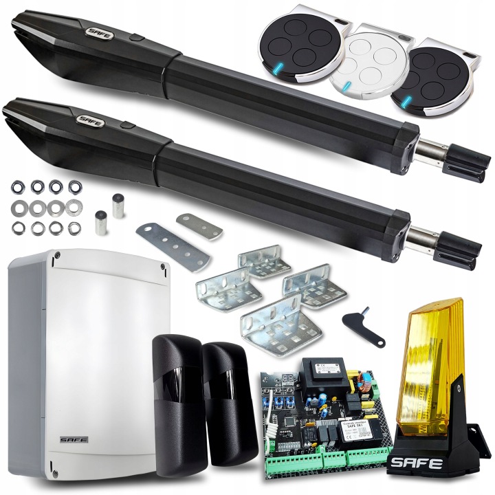 Set Pohon pro Dvoukřídlovou bránu 9 m 800 Lampa automatické koncovky ovladače