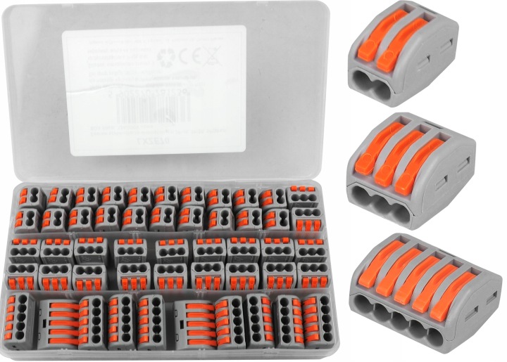 Elektrické Rychlospojky 2P 3P 5P Set 100 Kusů