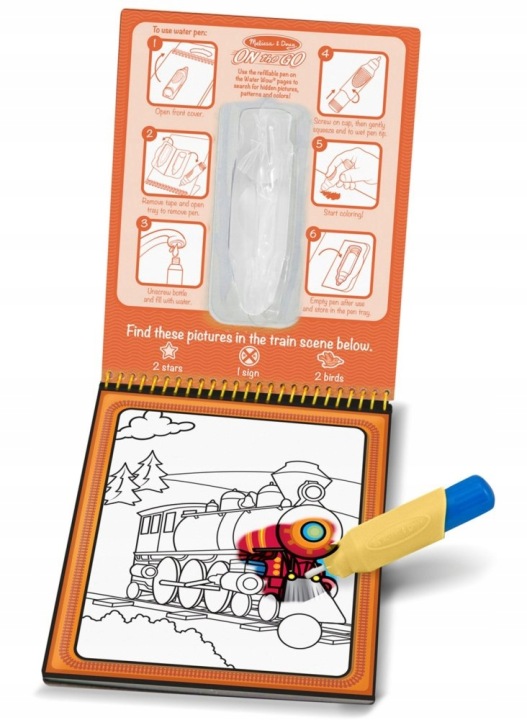 Розмальовка водна WATER WOW! транспортні засоби MELISSA & DOUG (вживаний) — фото 2