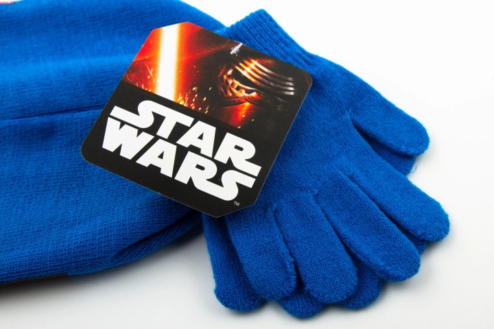 Комплект шапка рукавички STAR WARS для хлопчика синій зимовий 54 см — фото 5