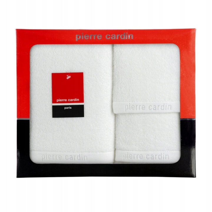 Sada ručníků v krabičce Evi 3dílná bílá 430 g/m2 Pierre Cardin