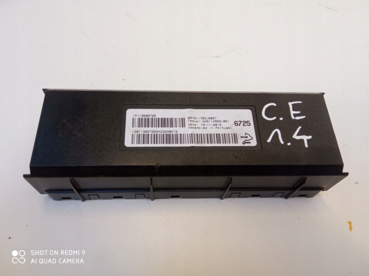 OPEL CORSA E MERIVA B module air conditioning devices of the air conditioning