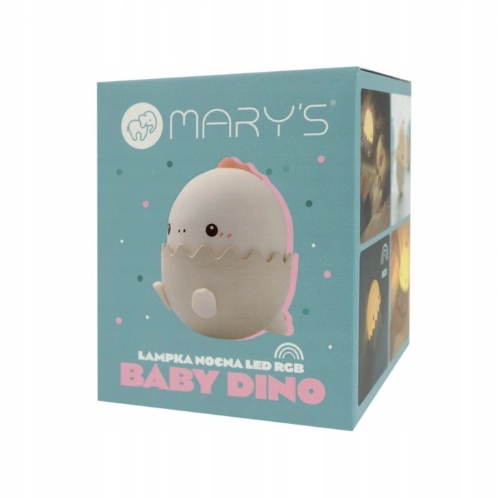 MARY'S нічник LED BABY діно рожевий — фото 3