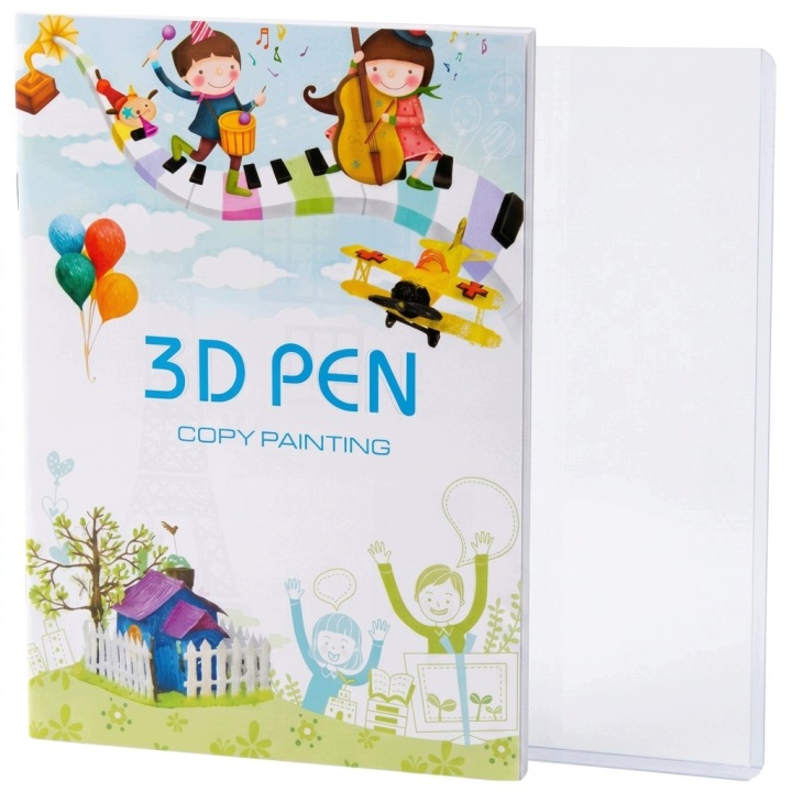 Книжка з трафаретами для ручки 3D 40 сторінок B5 + підкладка PVC — фото 2
