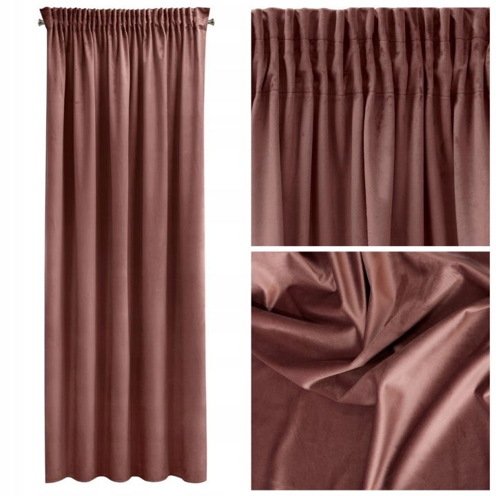 Závěs 140x270 Dekorativní okenní Hotový Pierre Cardin Sibel C.Růžový