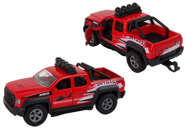 Авто металеве Jeep Червоний З Гелікоптером Ефекти Світлові Та Звукові — фото 11