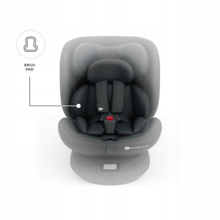 Автокрісло Kinderkraft I-Grow 2 PRO, розмір I 40-150 см, чорний (виставковий) — фото 8