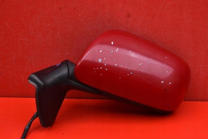 SPECCHIETTO RETROVISORE sinistro rosso EU 024112 TOYOTA AURIS 1 e 06-09 5 PIN