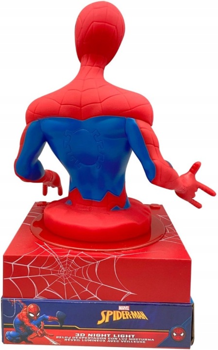 Нічник 3D SPIDERMAN Будильник Годинник Час Дата — фото 6