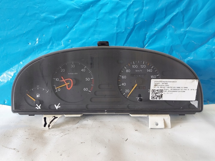 quadro strumenti TACHIMETRO contagiri OROLOGIO FIAT ULYSSE 2.1 TD 1480070080