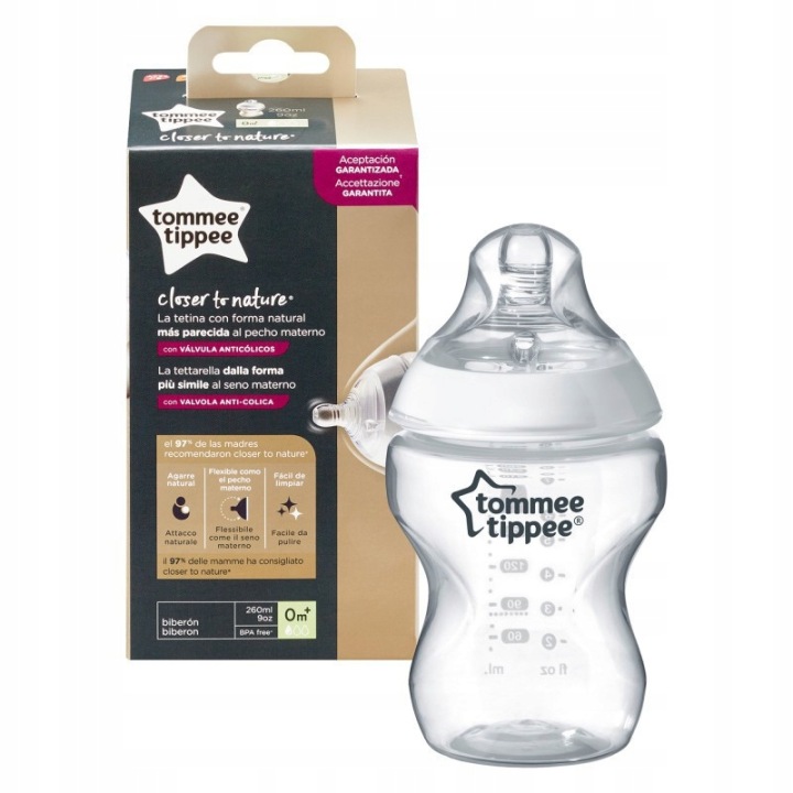 TOMMEE TIPPEE пляшка протиколіковий для немовлят 260 мл соска 0+ — фото 6