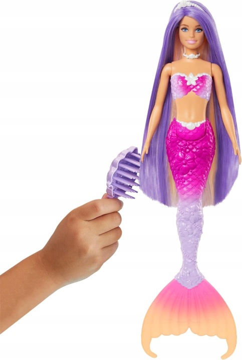 Лялька Barbie Malibu Русалка з Дельфінчиком Що змінює Колір HRP96/HRP97 — фото 3