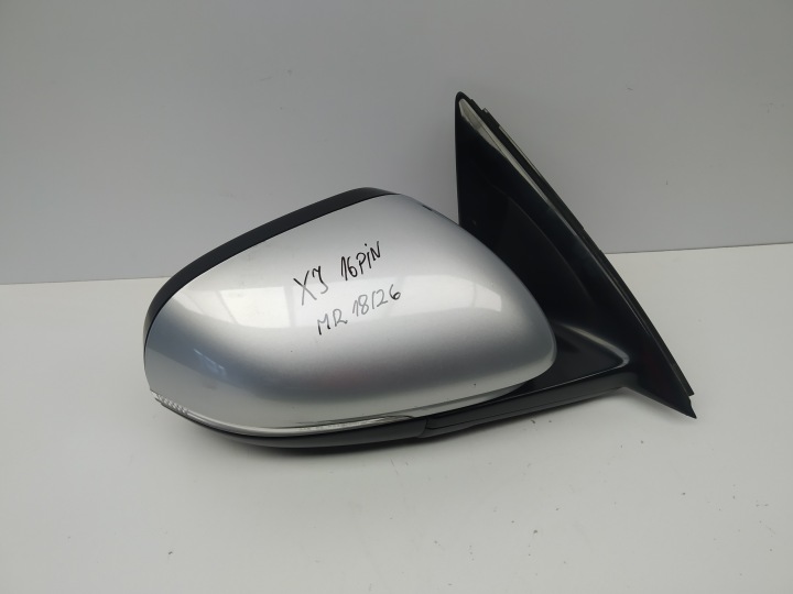 Jaguar XJ X351 Spiegel rechts 16 Pin Asystent silberne OM 3303-090