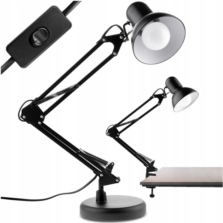 Stolní lampa Kreslící Školní Noční E27 žárovka není součástí balení