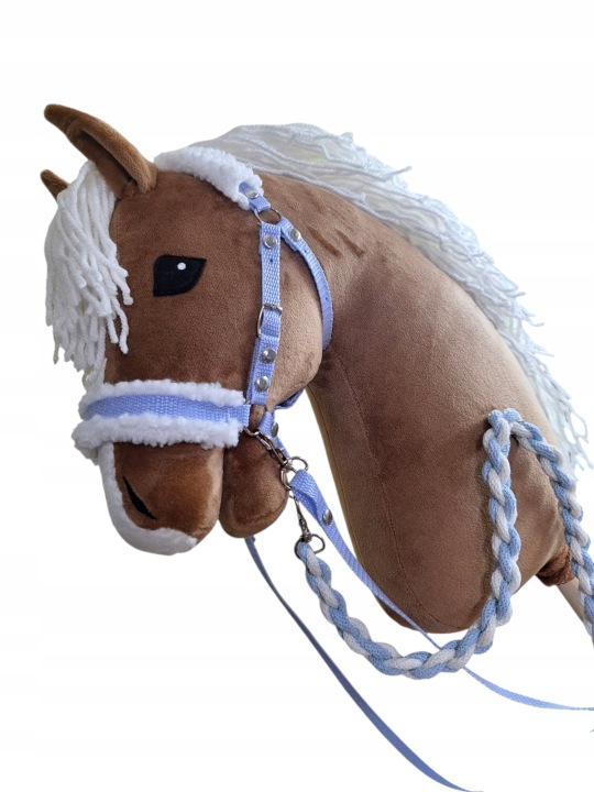(Поводи,недоуздок для Hobby horse a5 ,чумбур, колір синій — фото 2