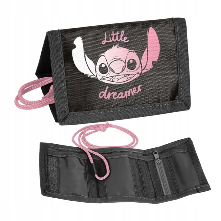 Гаманець дитячий для дівчинки на липучці для школи Stitch Stich Disney