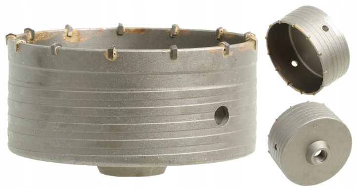 Korunkový Vrták Na Betonu 130 mm Fréza Korunka Vidiová Pod Plechovku Do Cihlového Zdiva