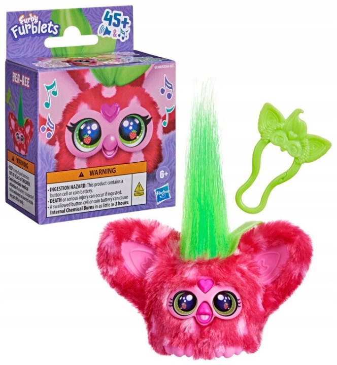 Furby Furblets Інтерактивна м'яка іграшка Ber-Ree полуниця Hasbro G3368