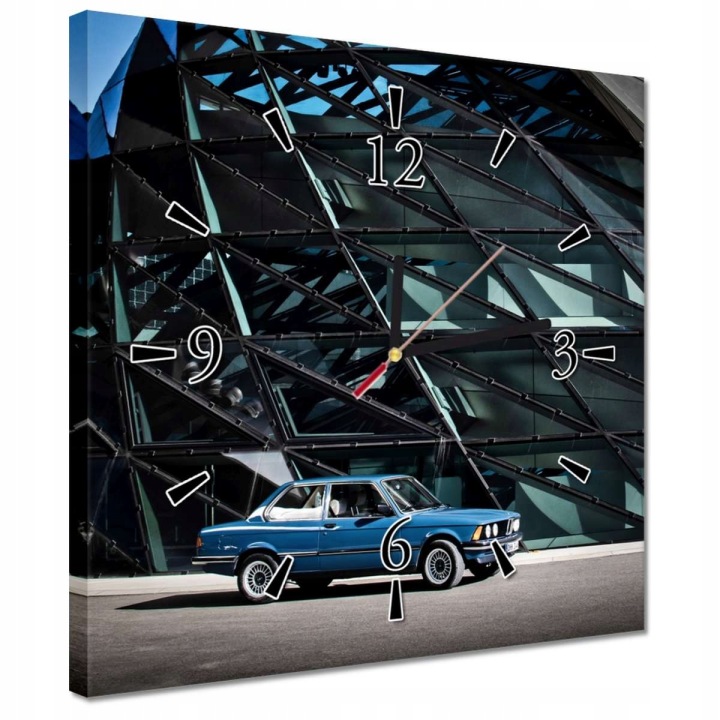 Hodiny 30x30 Modrý žralok Bmw