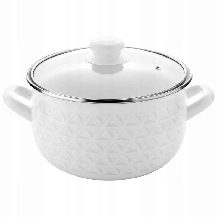 Smalt Pleszew Hrnec Pyza Diamond 22cm/5,3L Smaltovaný