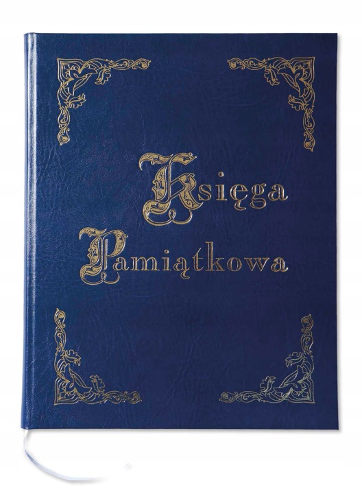 Книга Пам'ятна позолочена B4, 100 карток - темно-синя — фото 3